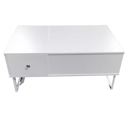 Lift Up White Coffee Table With Storage - Notbrand