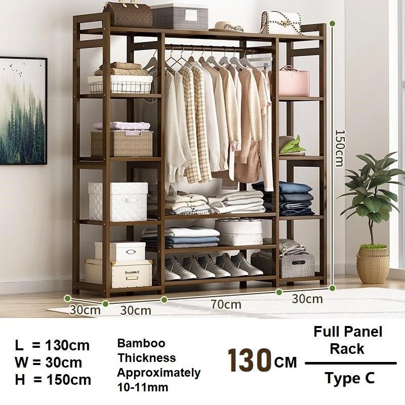 Onyx Bamboo Clothes Rack - 130cm - Notbrand