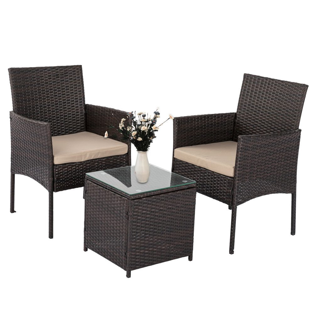 Altisnu Delightful 2 Seater Outdoor Bistro Set - 3 Pieces - Notbrand