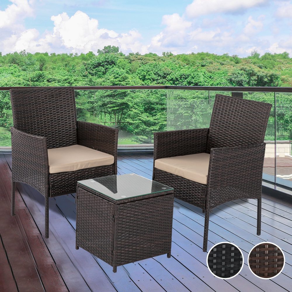 Altisnu Delightful 2 Seater Outdoor Bistro Set - 3 Pieces - Notbrand