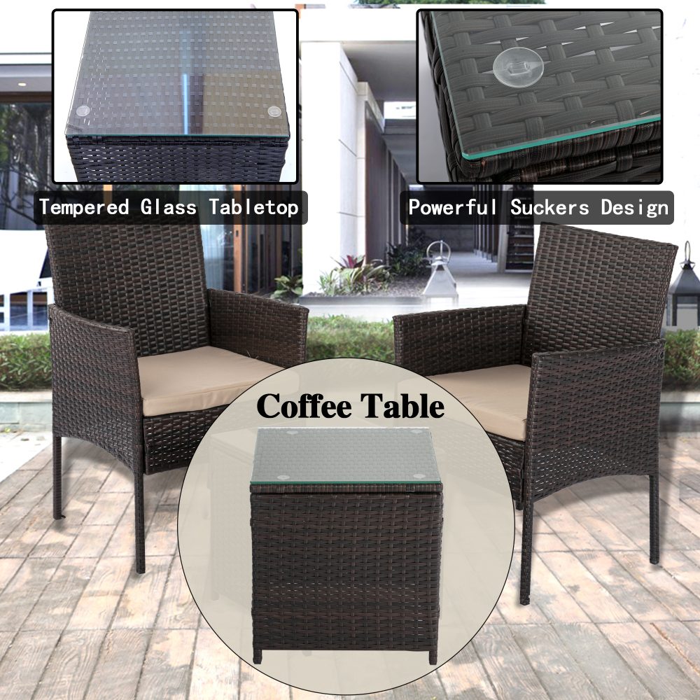 Altisnu Delightful 2 Seater Outdoor Bistro Set - 3 Pieces - Notbrand