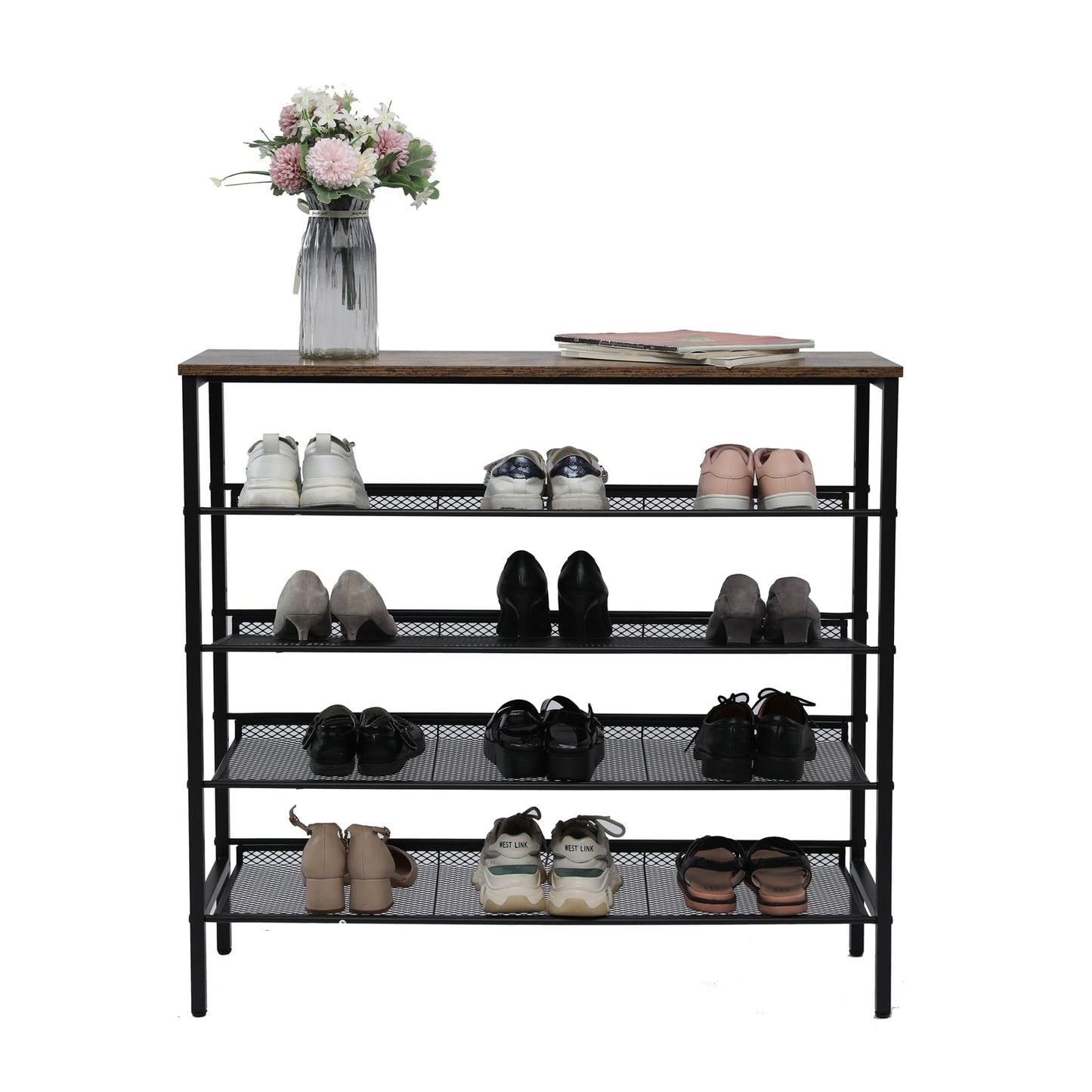 Ewart Whisper 5 Tier Flat & Slant Adjustable Shoe Rack - Large - Notbrand