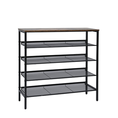 YES4HOMES 5-Tier Medium Shoe Rack Shelf Stand Flat & Slant Adjustable Storage Organizer - Notbrand