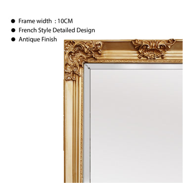 Deluxe French Provincial Ornate Mirror - Gold - Notbrand