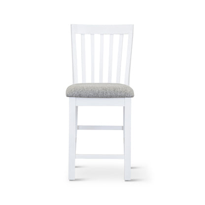 Laelia Wood Chair in Solid Acacia Coastal White - Set of 2