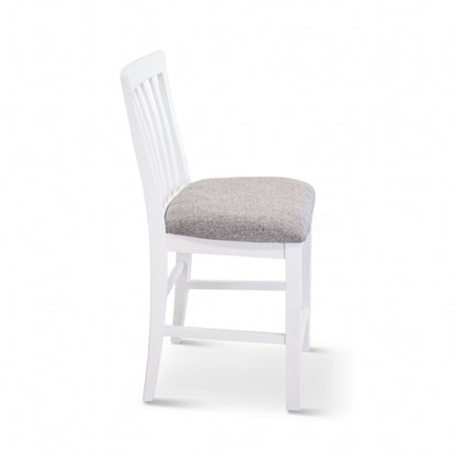 Laelia Wood Chair in Solid Acacia Coastal White - Set of 2