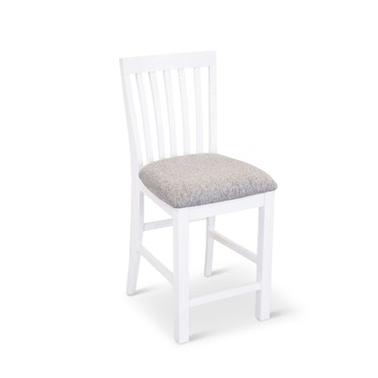 Laelia Wood Chair in Solid Acacia Coastal White - Set of 2