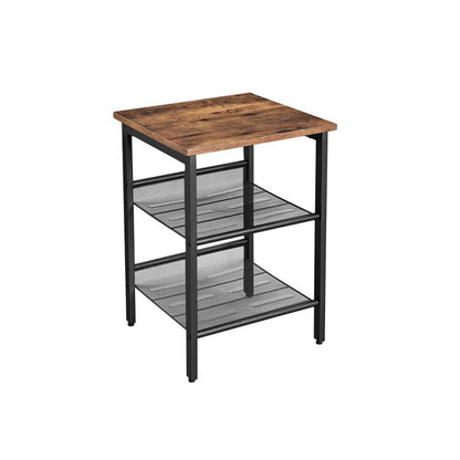 VASAGLE Side Table with 2 Mesh Shelves - Notbrand