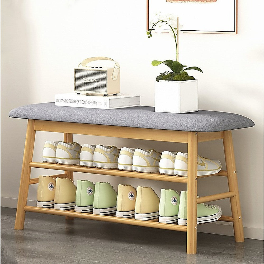 Shoe Stool Storage Rack Cabinet Multifunctional Space Saving - Notbrand