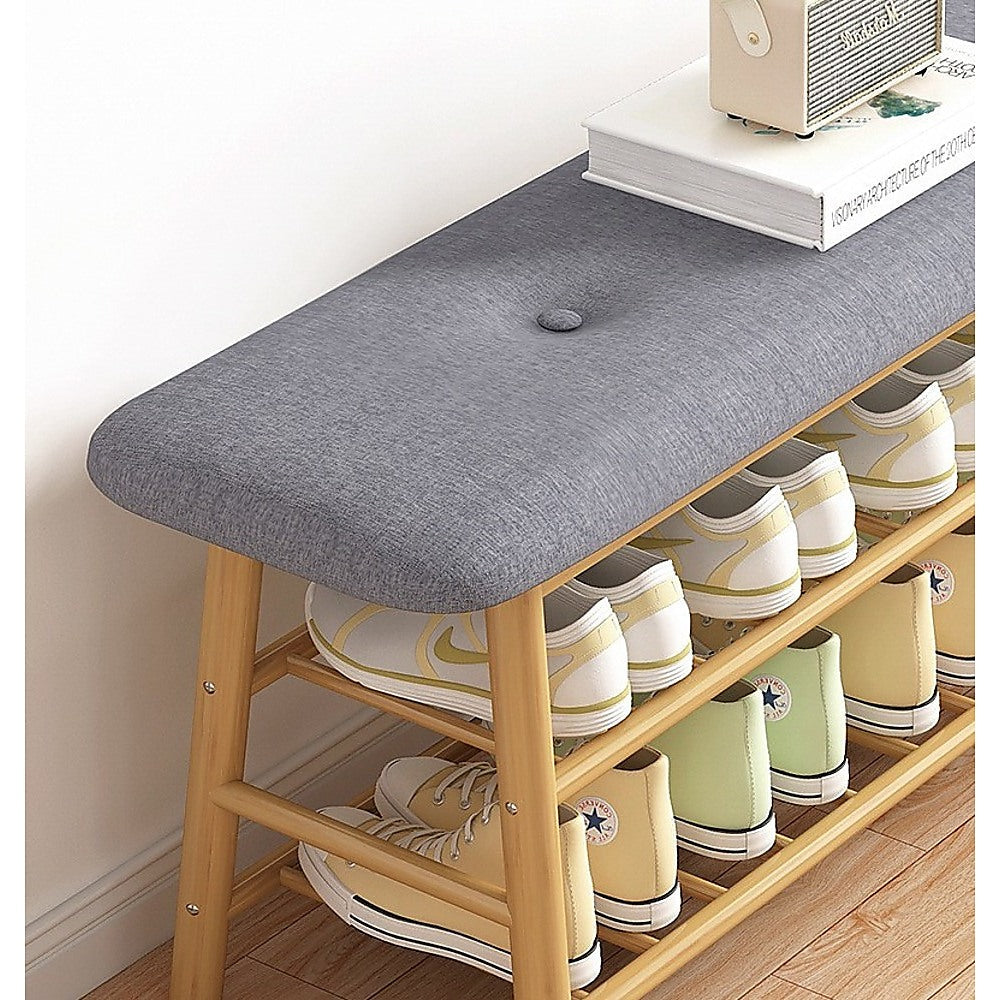 Shoe Stool Storage Rack Cabinet Multifunctional Space Saving - Notbrand