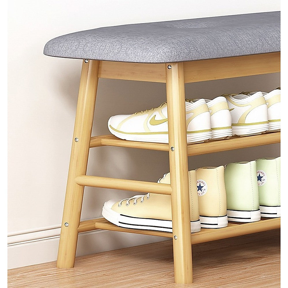 Shoe Stool Storage Rack Cabinet Multifunctional Space Saving - Notbrand