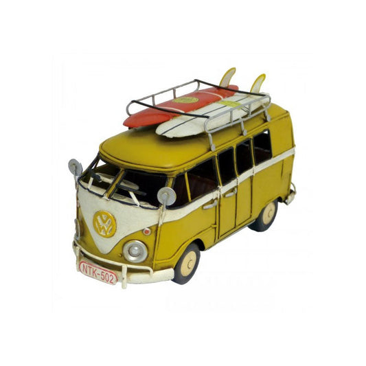 Volkswagen Kombi Van with 2 Surfboards Ornament - Yellow - Notbrand