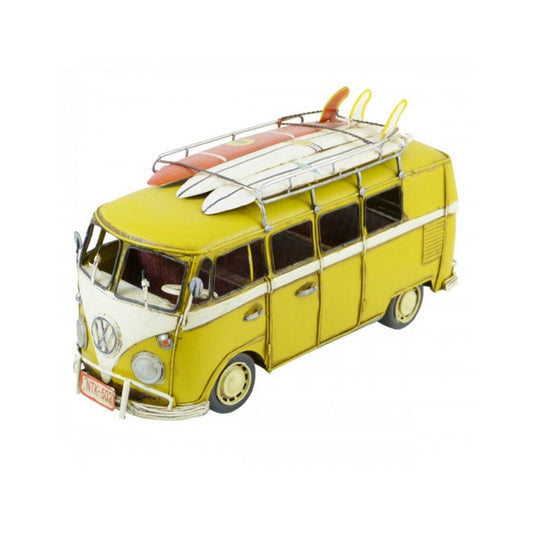 Volkswagen Kombi Van with 3 Surfboards Ornament - Yellow - Notbrand