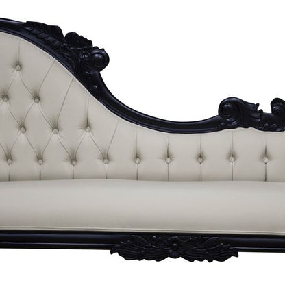 Warui Mindy Wood Right Hand Facing Chaise - Black  - House of Hyne