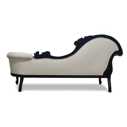 Warui Mindy Wood Right Hand Facing Chaise - Black  - House of Hyne