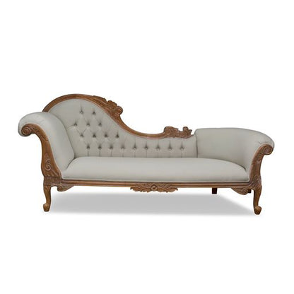 Warui Mindy Wood Right Hand Facing Chaise - Weathered Oak - House of Hyne