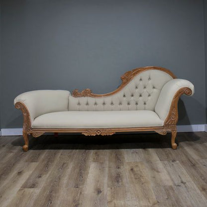 Warui Mindy Wood Right Hand Facing Chaise - Weathered Oak - House of Hyne