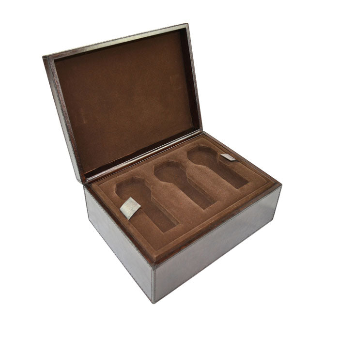 Blynn Dark Auburn Shade Leather Watch Box - Notbrand