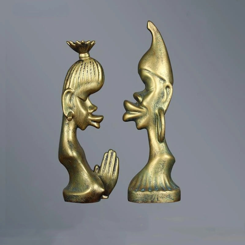 Whimsical Couple Sculpture - Notbrand