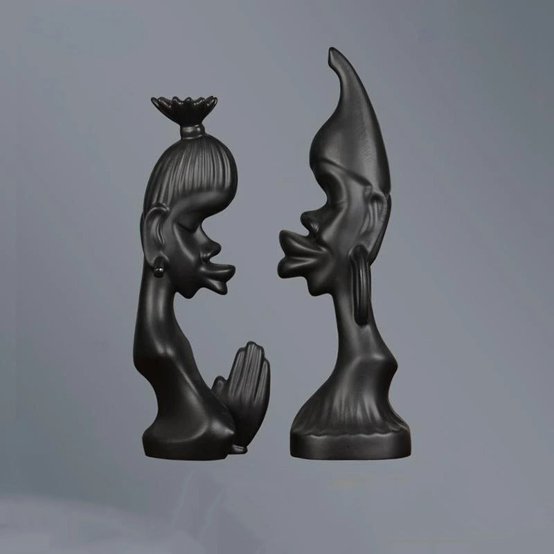 Whimsical Couple Sculpture - Notbrand