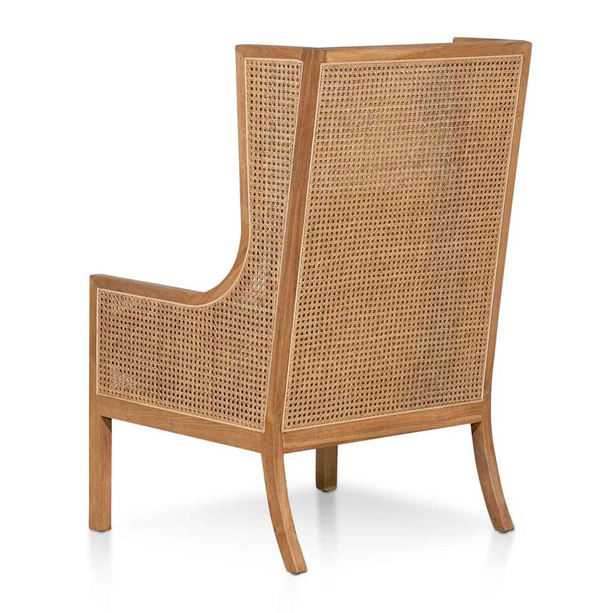 Busid Natural Wingback Rattan Armchair - HouseofHyne