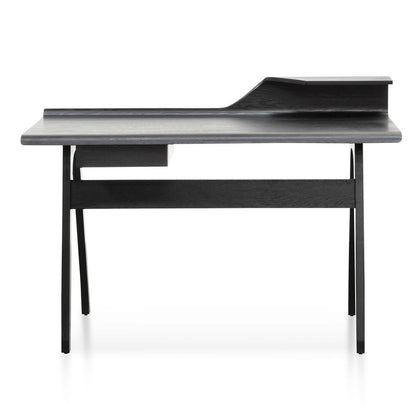 Wooden Home Office Desk - Black - Notbrand