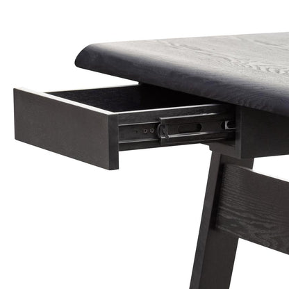 Wooden Home Office Desk - Black - Notbrand