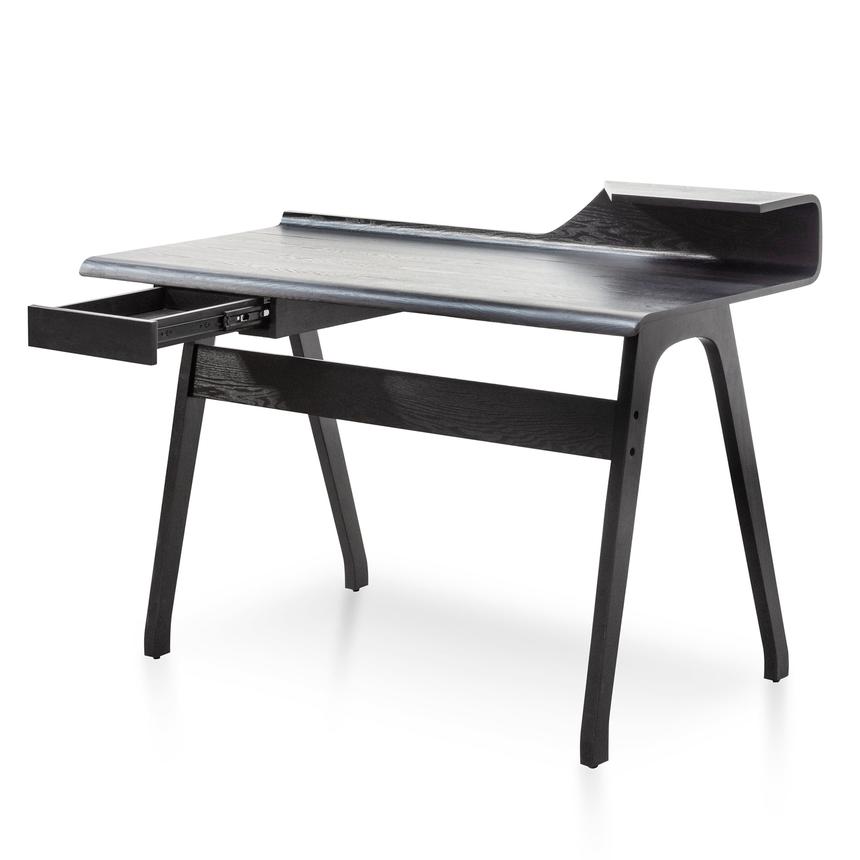 Wooden Home Office Desk - Black - Notbrand