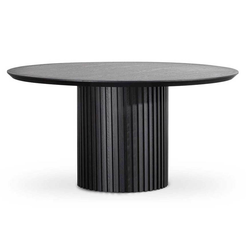 Noir Wisteria 1.5m Round Wooden Table - House of Hyne