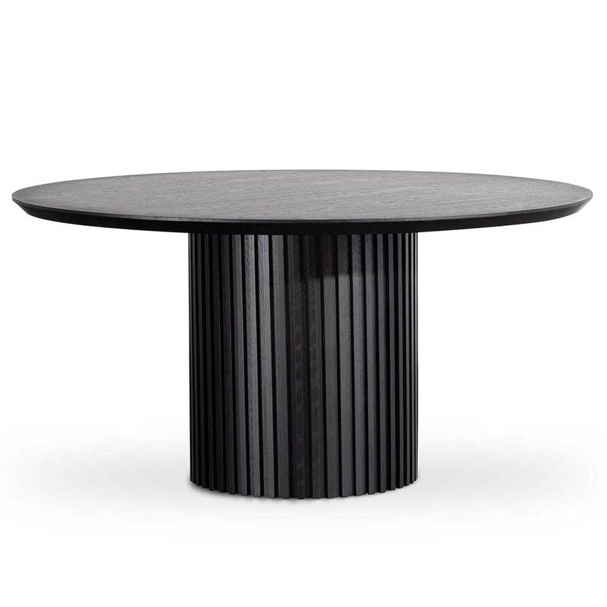 Noir Wisteria 1.5m Round Wooden Table - House of Hyne