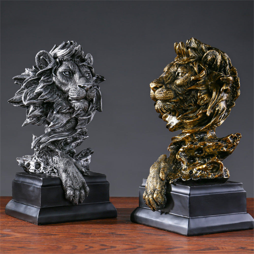 Vintage Lion Head Sculpture - Range - Notbrand