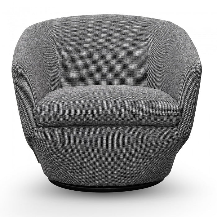 Margaret Swivel Oslo Grey Fabric Lounge Chair - House Of Hyne