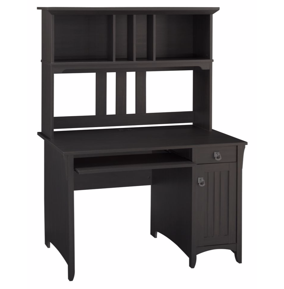 Salinas Desk With Hutch - Black - Notbrand