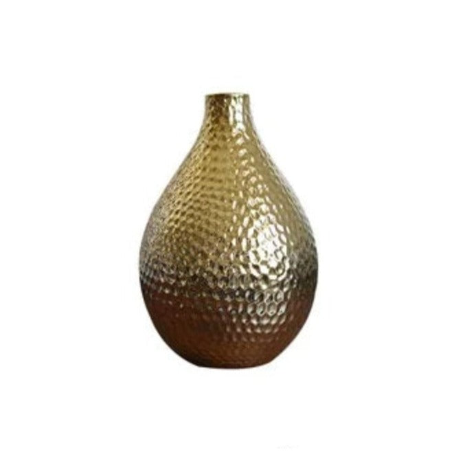 Radiant Elegance Golden Ball Ceramic Vase - Notbrand