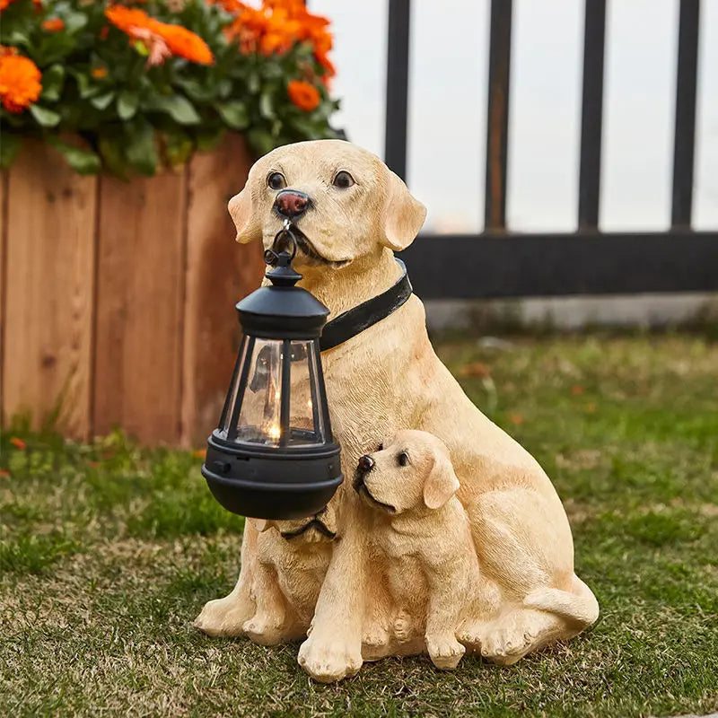 Solar Dog Statue Garden Light - Range - Notbrand