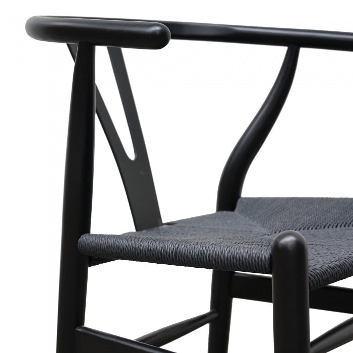 Hans Wegner Premium Replica Wishbone Chair Black - Notbrand