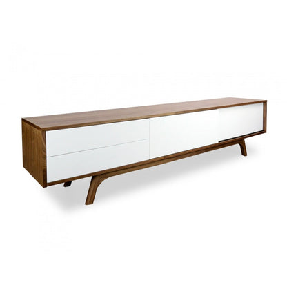 James Lowling Scandinavian TV Entertainment Unit - Walnut 2.1m - Notbrand