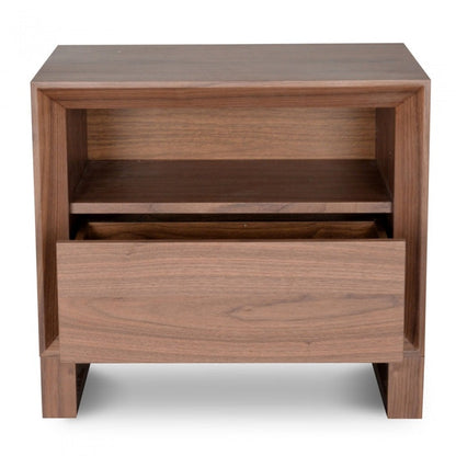 Liam Bedside Table - Walnut - Notbrand