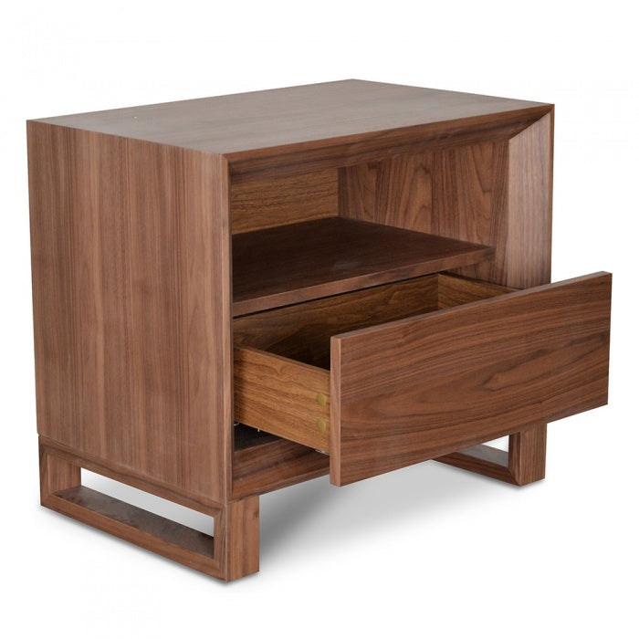 Liam Bedside Table - Walnut - Notbrand