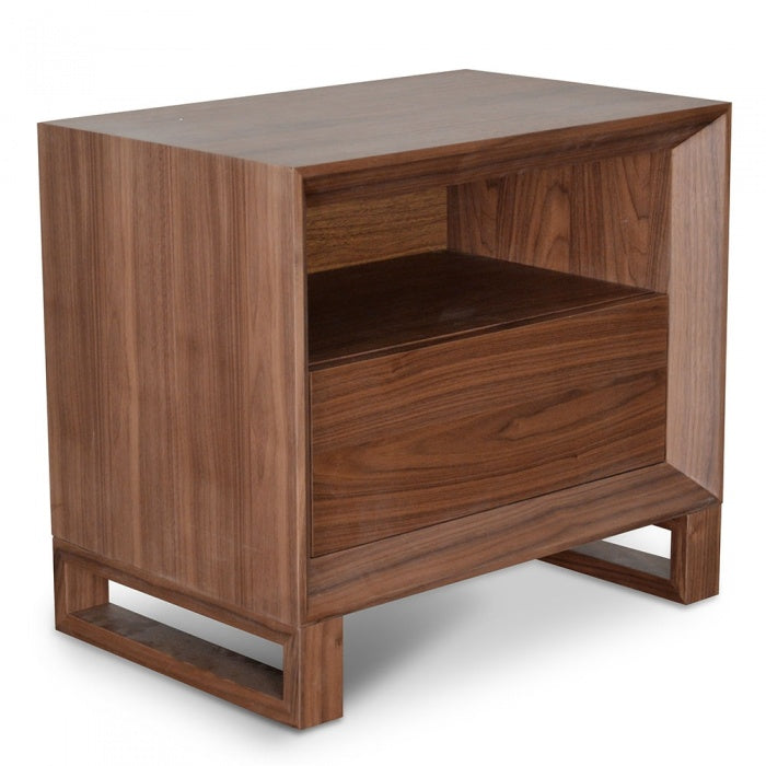 Liam Bedside Table - Walnut - Notbrand