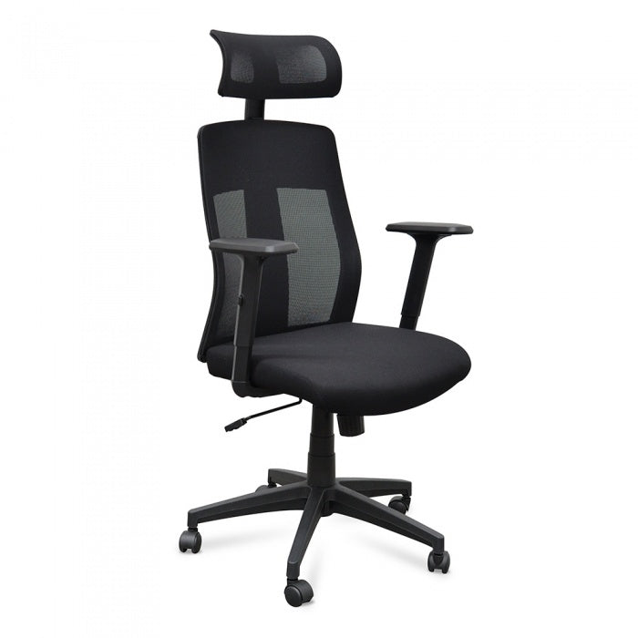 Tall Mesh Black Office Chair - Black - Notbrand