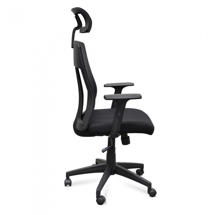 Tall Mesh Black Office Chair - Black - Notbrand