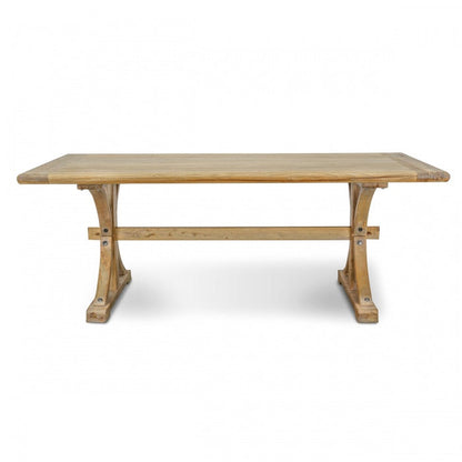 Elm Majesty 2m Oak Dining Table - House of Hyne