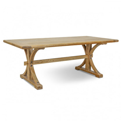 Elm Majesty 2m Oak Dining Table - House of Hyne