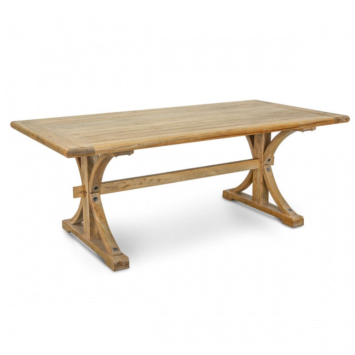 Elm Majesty 2m Oak Dining Table - House of Hyne