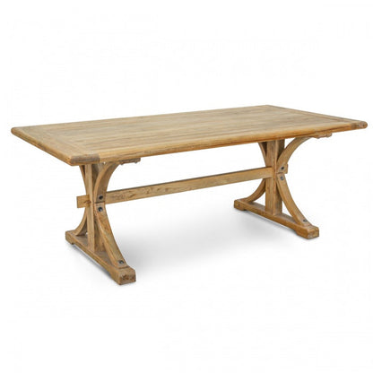 Elm Majesty 2m Oak Dining Table - House of Hyne