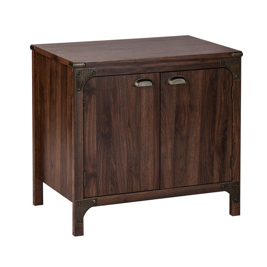 Logan 2 Door Cabinet - Brown - Notbrand