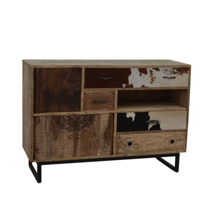 Pattern Cowhide Handcrafted Chest of Drawers - House of Hyne