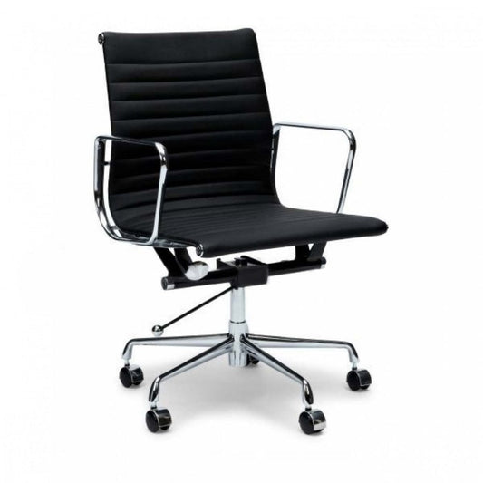 Leather Office Chair - Black - Notbrand