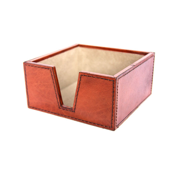 Tan Leather Note Pad Holder - Notbrand